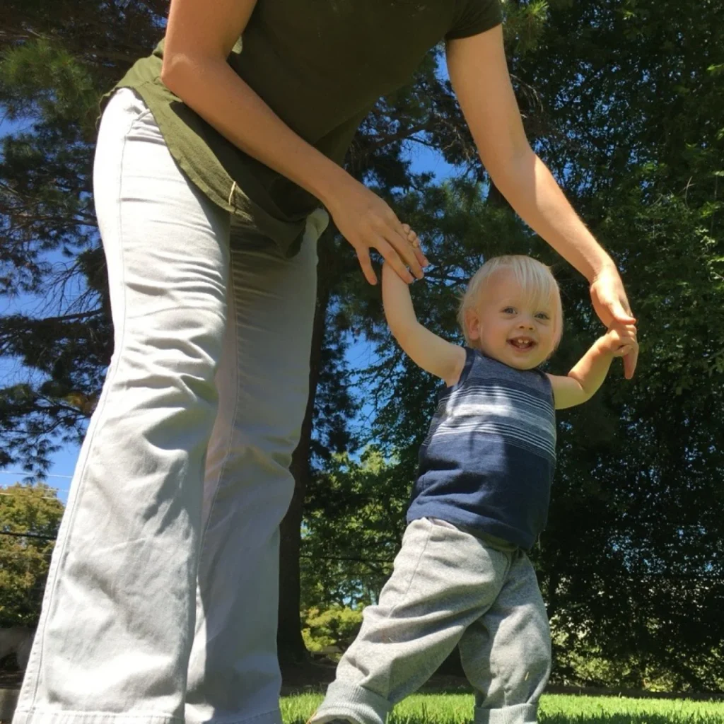 Kids playing and dancing together